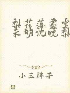 梨花落尽云散夜未明沈晚梨谢云迟小说