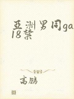 亚洲男同gay18禁