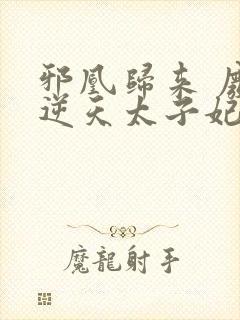 邪凰归来 废柴逆天太子妃
