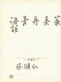 洛青舟秦蒹葭小说