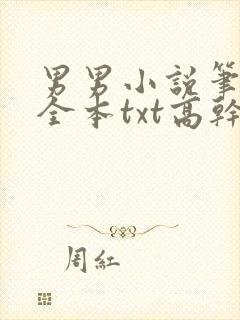 男男小说笔趣阁全本txt高干文