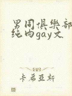 男同俱乐部高h纯肉gay文