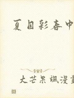 夏目彩春中字幕封面