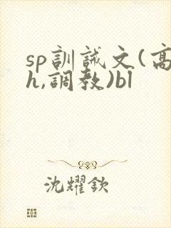 sp训诫文(高h,调教)bl封面