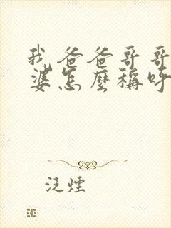 我爸爸哥哥的老婆怎么称呼封面