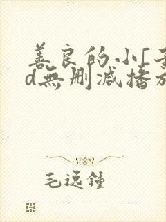 善良的小[子hd无删减播放一区