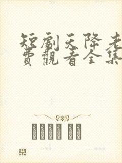 短剧天降老婆免费观看全集