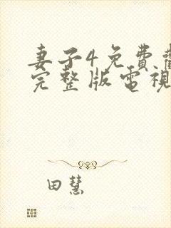 妻子4免费观看完整版电视剧高清封面