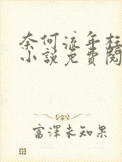 奈何流年枉情深小说免费阅读