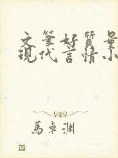 文笔好质量高的现代言情小说