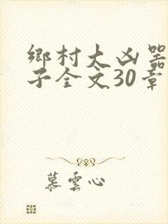 乡村大凶器龙傻子全文30章封面