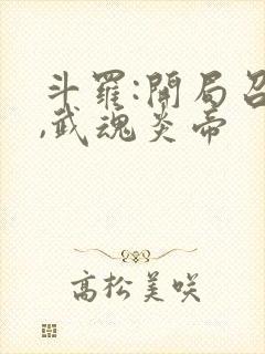 斗罗:开局召唤,武魂炎帝