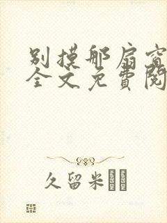 别摸那扇窗小说全文免费阅读