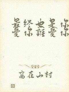 最终也是你我不爱你谁爱你是什么歌