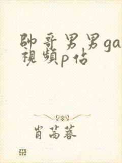 帅哥男男gay视频p站