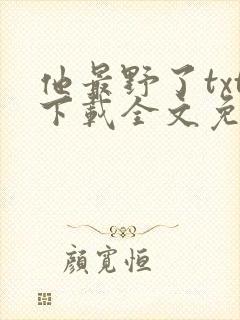 他最野了txt下载全文免费阅读封面
