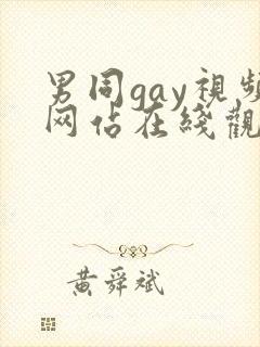 男同gay视频网站在线观看