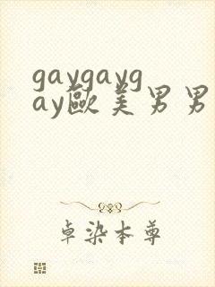 gaygaygay欧美男男无套封面