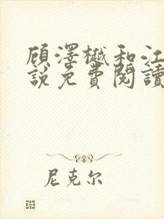 顾泽樾和江茗小说免费阅读