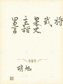 男主是武将的古言甜文