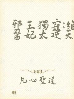 邪王独宠:绝色医妃太逆天