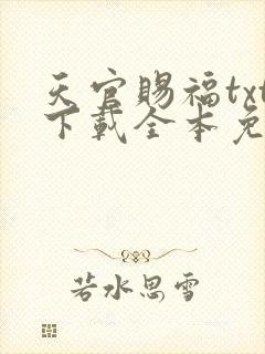 天官赐福txt下载全本免费版