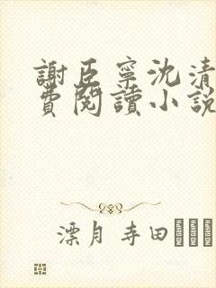 谢臣宁沈清漪免费阅读小说