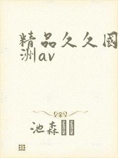精品久久国产亚洲av