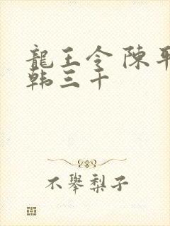 龙王令 陈平 韩三千