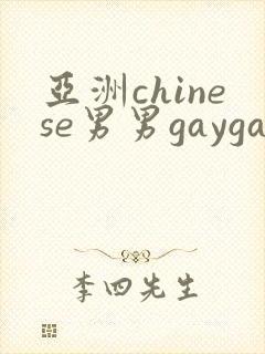 亚洲chinese男男gaygay网站封面