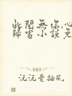 此间无你,心无归处小说免费阅读