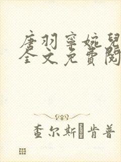 唐羽宁婉儿小说全文免费阅读