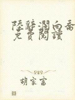 陆辞澜向乔小说免费阅读