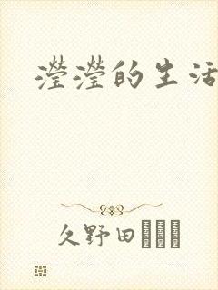 滢滢的生活日记封面