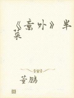 《意外》半截白菜封面