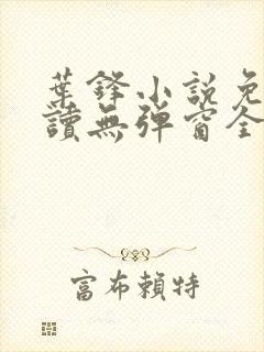叶锋小说免费阅读无弹窗全文