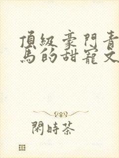 顶级豪门青梅竹马的甜宠文封面