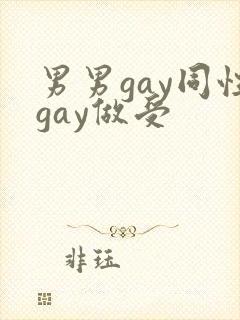 男男gay同性gay做受