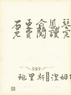 石更俞凤琴小说免费阅读完美封面