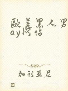 欧美黑人男男gay网站