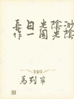 长日光阴渺渺乱作一团光阴似箭