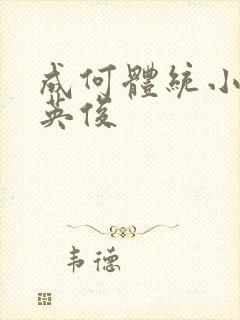 成何体统小说七英俊封面