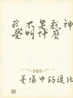我不是戏神攻和受叫什么