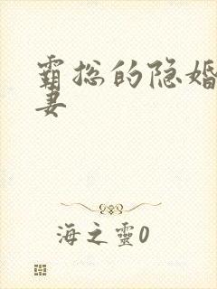 霸总的隐婚小娇妻