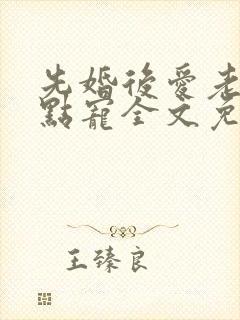 先婚后爱老公轻点宠全文免费阅读