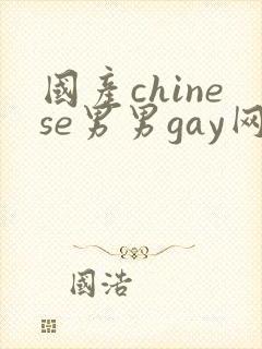 国产chinese男男gay网址封面