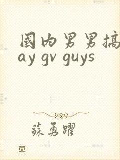 国内男男搞基gay gv guys封面