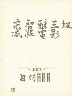 宋智雅三级无删减版电影封面