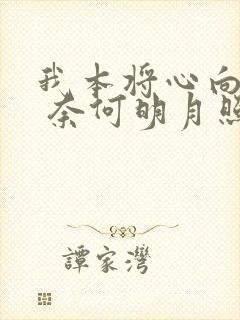 我本将心向明月 奈何明月照沟渠叶凡
