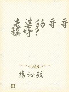 老婆的哥哥怎么称呼?